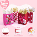 48pcs Valentine's Day Paper Gift Bags with Handle