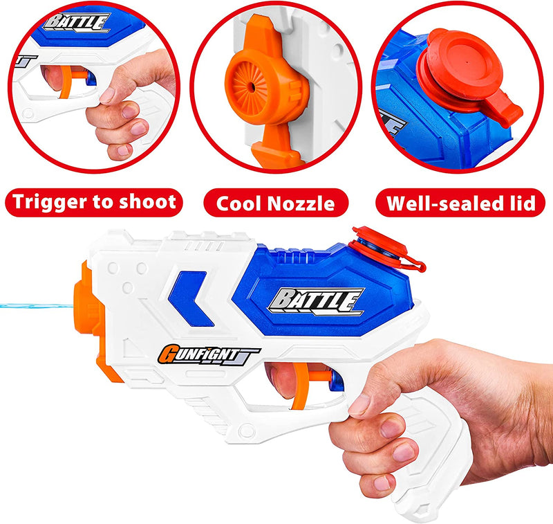 4 Pack Hand Pistol Squirt Toy Water Gun