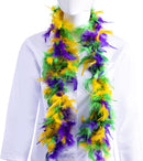 4Pcs Mardi Gras Feather Boa