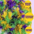 4Pcs Mardi Gras Feather Boa