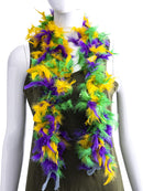 4Pcs Mardi Gras Feather Boa