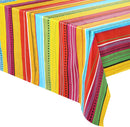 4 Piece Cinco De Mayo Tablecover W/ Vivid Multi-colored