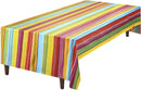 4 Piece Cinco De Mayo Tablecover W/ Vivid Multi-colored