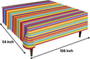4 Piece Cinco De Mayo Tablecover W/ Vivid Multi-colored