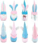 4Pcs Easter Gnome Gingham Color
