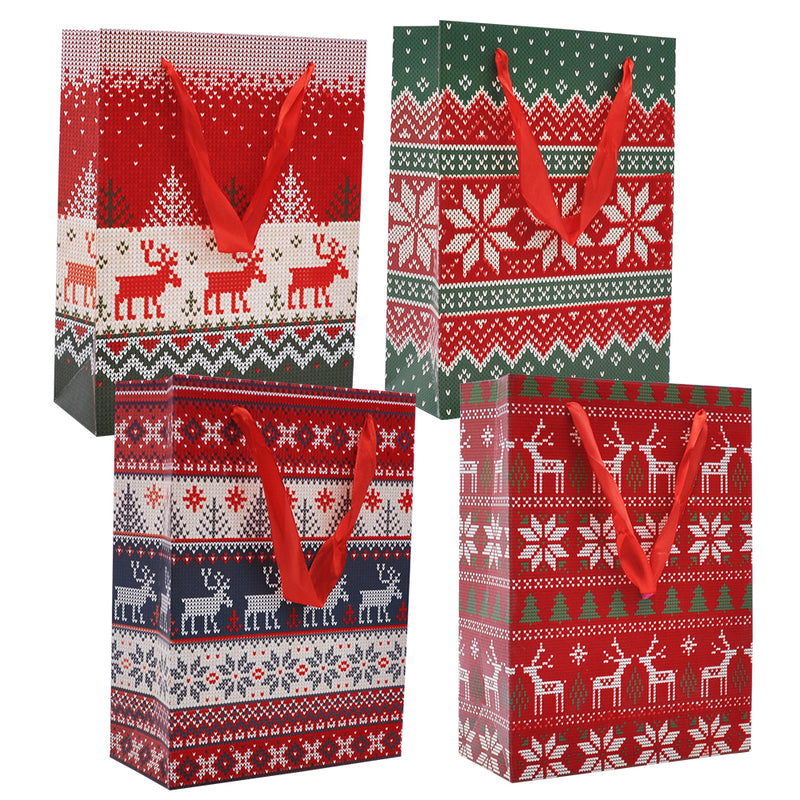 Christmas Pattern Gift Bags