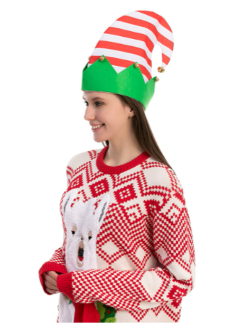 Colorful Holiday Elf Hat, 3pcs