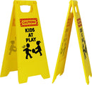 4 pcs Caution! Kids at Play! Warning Board Sign