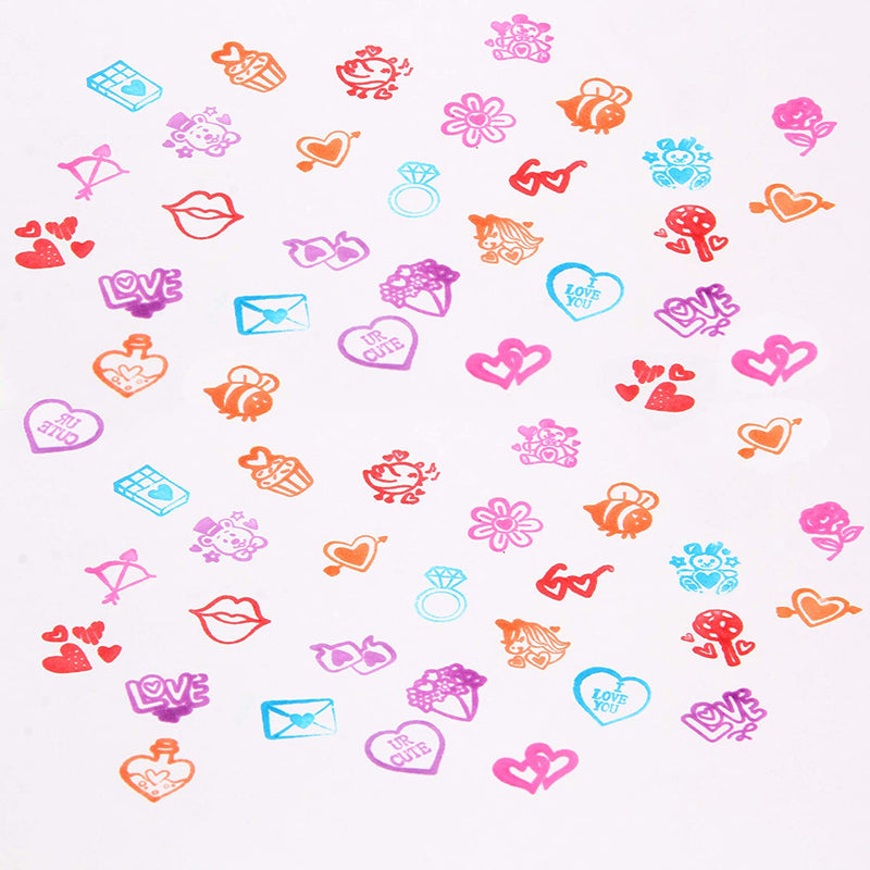 50 pieces Valentines Day Stamps