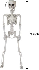 24in Pose-N-Stay Full Body Skeleton Plastic Bones