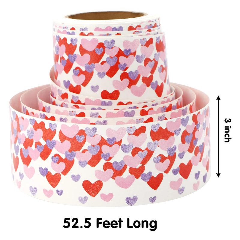 52.5ft Valentines Day Decorations Borders for Classroom Decor