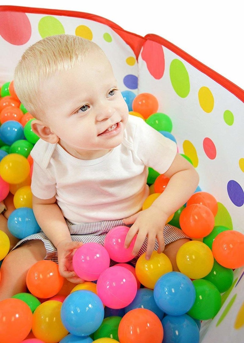 Plastic Pit Balls with Foldable Ball Pit Playpen 200-Pack