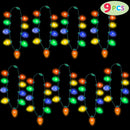 Light Up Bulb Necklace, 9 Pcs