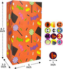 Halloween Paper Treat Bag with Stickers, 72 Pcs