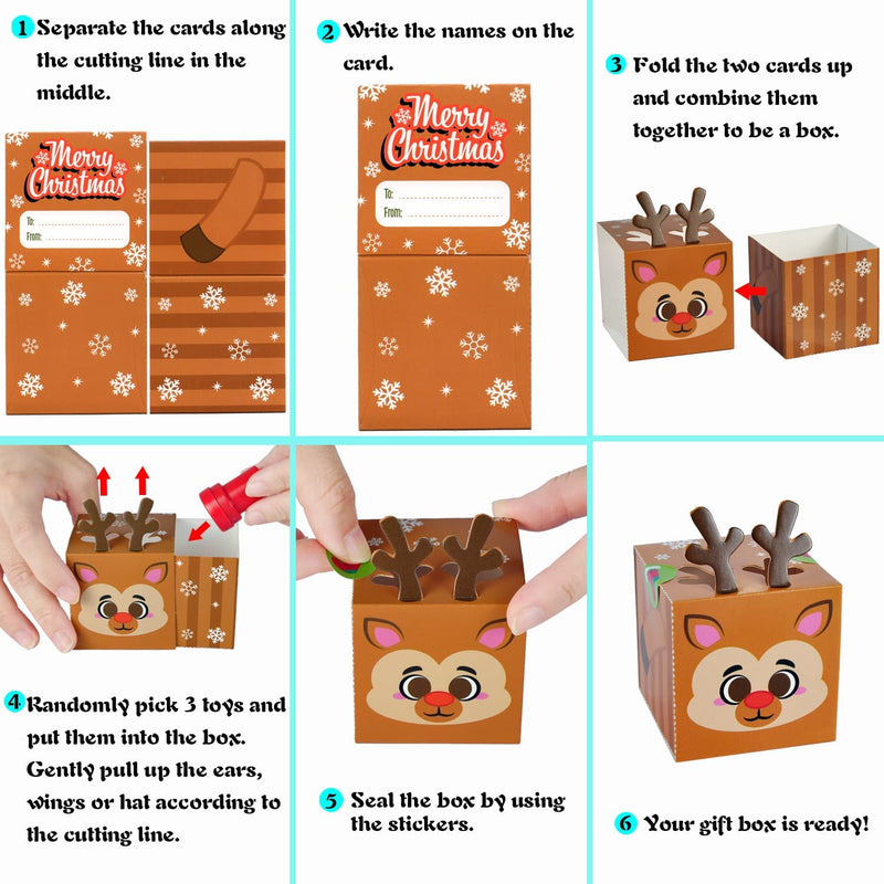 3D Cookie Boxes, 24 Pcs