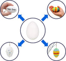 60Pcs White Plastic Egg Ornaments
