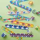 60Pcs Easter Slap Bracelets Silicone Wristbands Set