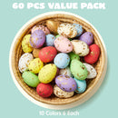 60Pcs Foam Eggs, 60 Pcs