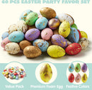 60Pcs Foam Eggs, 60 Pcs