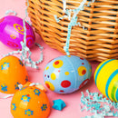 60Pcs Printed Easter Egg Shells