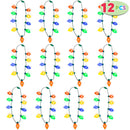 Light Up Bulb Necklace, 12 Pcs