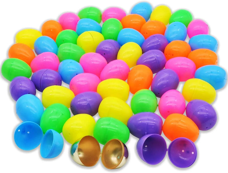 60Pcs Colorful Easter Egg Shells 2.3in