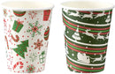 Disposable Winter Style Paper Cups, 48 Pack