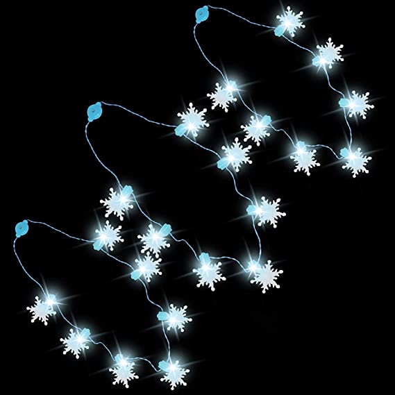 3 Piece Snowflakes Christmas Necklaces