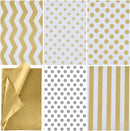 150 Piece Christmas Metallic Silver And Gold Tissue Paper