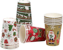 Disposable Winter Style Paper Cups, 48 Pack