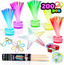 8in Glowstick and Glow Accessories, 200 Pcs