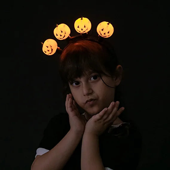 LED Pumpkin Headband, 3 Pcs