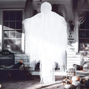 63in Hanging Grim Reaper, Faceless Ghost in White for Halloween Decorations
