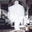 63in Hanging Grim Reaper, Faceless Ghost in White for Halloween Decorations