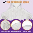 63in Hanging Grim Reaper, Faceless Ghost in White for Halloween Decorations