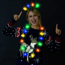 2 Pack Of Christmas Necklace And Headband