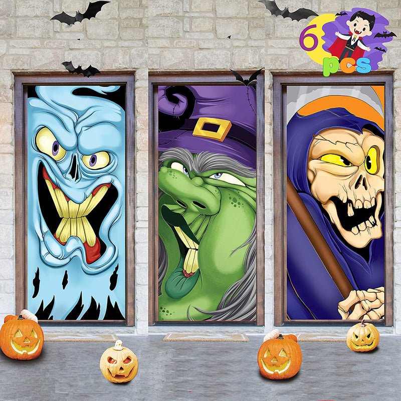 3 Pcs Reaper, Monster, Witch Door Cover