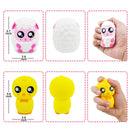 6Pcs Easter Squishy Toys in 6 Adorable Designs
