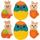 6Pcs Easter Push Bubble Toys