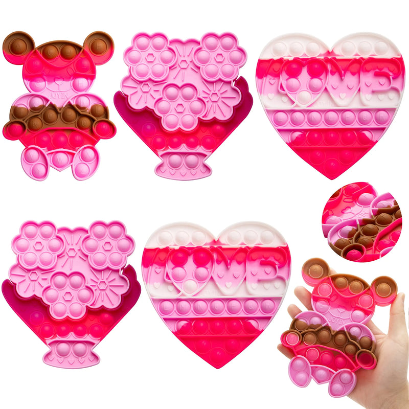 6 Pcs 6*6'' Valentine`s Fiedget Toy