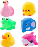 6Pcs Light Up Bath Toys with 3.2in Prefilled Easter Eggs for Easter Egg Hunt