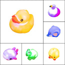 6Pcs Light Up Bath Toys with 3.2in Prefilled Easter Eggs for Easter Egg Hunt