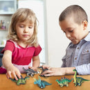 6Pcs Dinosaur Pull Back Cars Prefilled Easter Eggs 4.5in