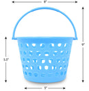 6Pcs Easter Egg Basket With Tricolor Easter Grass 8in