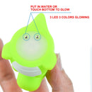 6Pcs 3.07in Light Up Floating Bath Toys with Prefilled Easter Eggs for Easter Egg Hunt