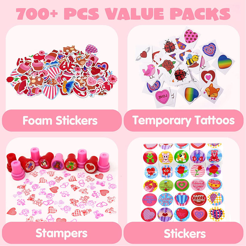 700pcs Valentine's Day Craft Set Party Favor Supplies