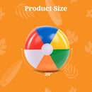 4Pcs Inflatable Beach Balls 20in