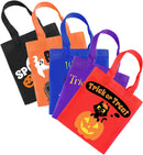 24 Halloween Colorful Non-woven Tote Bags