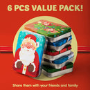 6 Christmas Gift Card Tin Holders