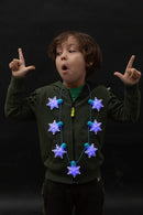 Disco Candy Snowflake Light Up Bulb Necklace, 3 Pcs